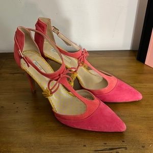 Boden The Alice Pink Suede Heels